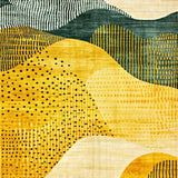 Geometric Spotted Kitchen Area(Yellow)