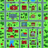 Playful Cityscape Road Design(Green)