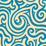 Abstract Boho Wave with Whimsical Curves and Painterly Flow (Blue)
