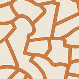 Contemporary Interlocking Mosaic with Muted Earthy Palette(Brown)