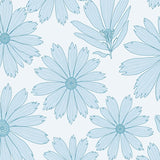 Enchanted Ice Blossom Displaying Magical Winter Florals(Blue)