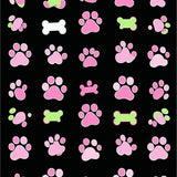 Lively Flannel Pet Print Design(Pink)