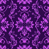 Damask Vintage Ornate Exquisite Fancy(Purple)