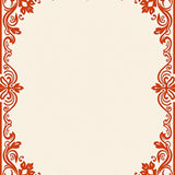 French Country Rococo Filigree with Botanical Bouquet Accents(Beige)