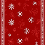 Holiday Filigree with Stylized Botanical Swirls(Red)