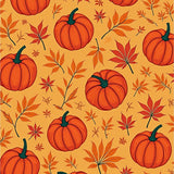 Harvest Pumpkin Patch Maple Leaf Autumn Thanksgiving(Orange)