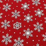Snowflake Cascade with Festive Starburst Accents(Red)