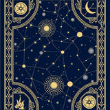Celestial Constellation Map with Cosmic Navigation (Blue)