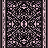 Charming Petal Lattice with Interlocking Vinework and Vintage Bow Embellishments (Black)