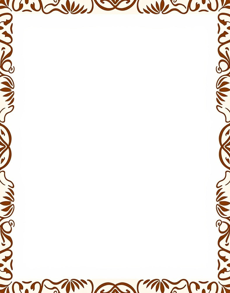 Inspired Seashell Nautical Wave Border Decorative (Brown) - ODIKA
