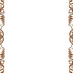 Inspired Seashell Nautical Wave Border Decorative (Brown) - ODIKA