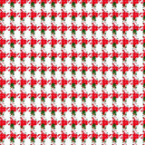 Yuletide Checkered Decorative Floor Covering(Red)