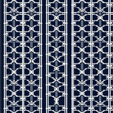 Elegant Trellis Interwoven Mesh Lattice Contemporary (Blue)