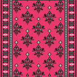 Nordic Pine Cones and Stylized Fir Branches with Subtle Winter Icons(Pink)