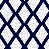 Luxurious Zigzag Herringbone Stylish Sophisticated Artisan (Blue)