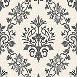 Damask Vine Motif with Eroded Heritage Styling(Beige)