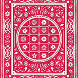 Whimsical Joyful Celebration Medallion Heritage Treasure Collection(Red)