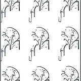 Interlocking Arch Motif Luxury Non Shedding (Black) - ODIKA