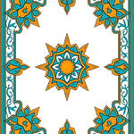 Tile Mosaic with Lattice Framework (Orange) - ODIKA