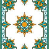 Tile Mosaic with Lattice Framework (Orange) - ODIKA