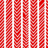 Stripe Interlocking Bar Festive Motif(Red)