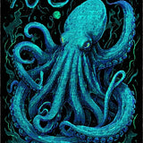 Ancient Depths Tentacle for Tabletop Gamers HP Lovecraft Fans Nautical(Blue)