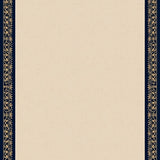 Elliptical Motif Interlocking Trellis with Floral Accents(Beige)