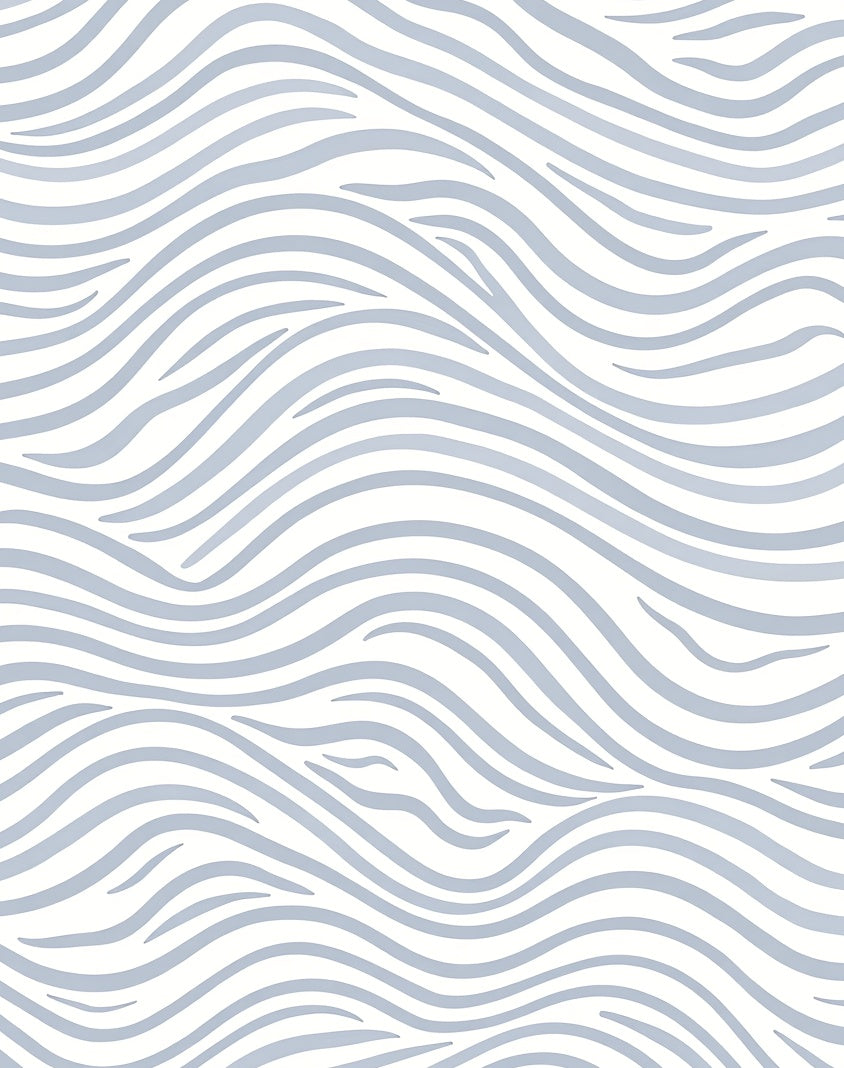 Modern Ripple Wave Design Featuring Delicate Flowing Lines (White) - ODIKA