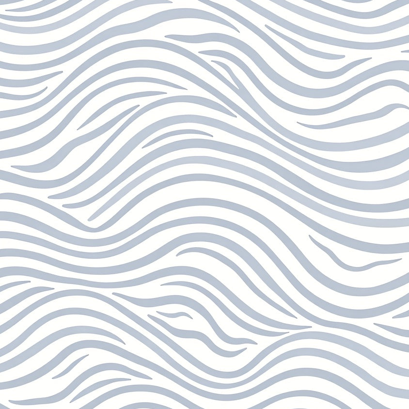 Modern Ripple Wave Design Featuring Delicate Flowing Lines (White) - ODIKA