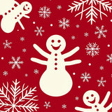 Jolly Snowman Winter Wonderland Festive Holiday(Red)