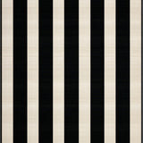 Contemporary Black and Beige Stripe for Versatile Indoor Use(Black)