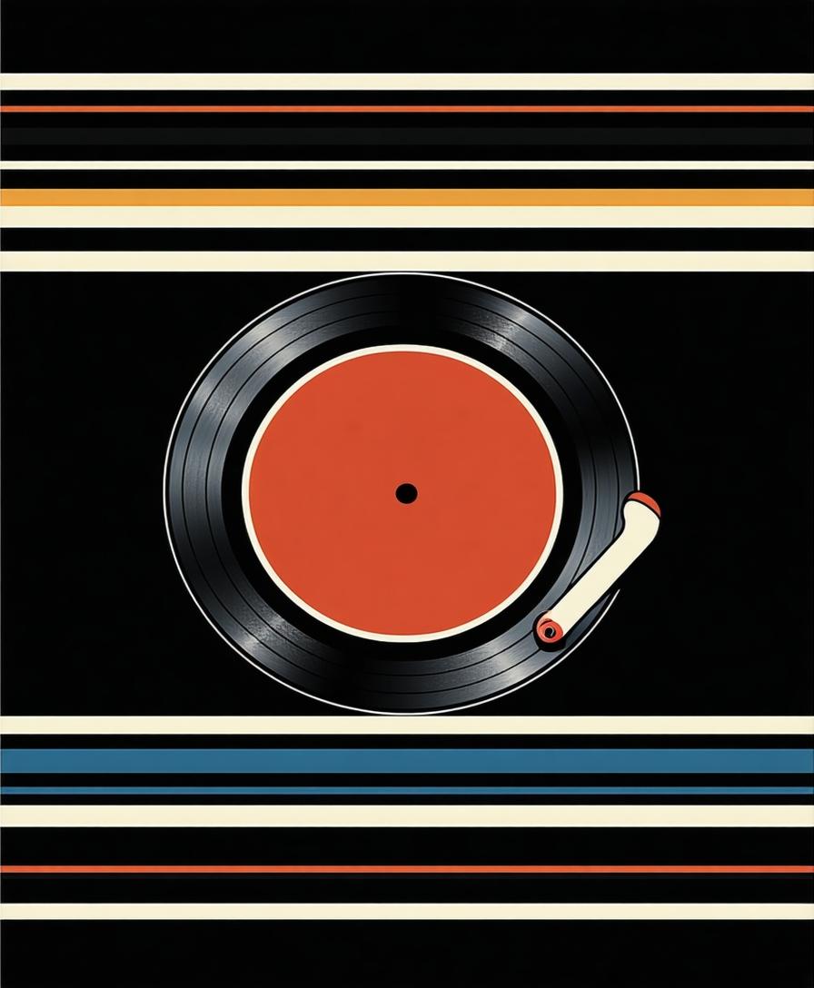 Classic Vinyl Circular Elegance(Orange) - ODIKA