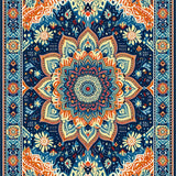 Colorful Abstract Geometric Motif(Blue)