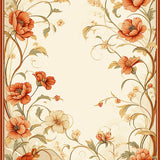 Art Nouveau Inspired Non Slip Boho(Beige)