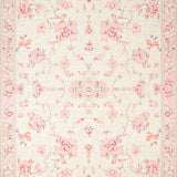 Coquette Inspired Beige Area with Romantic Pink and White Detail(Beige)
