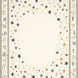 Enchanted Star Script Area with Beige Base and Artistic Lettering Border(Beige)