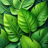 Lush Monstera Leaf(Green)