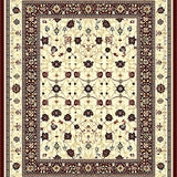 Geometric Tile Area with Tassel Southwestern Style(Beige)