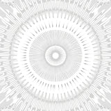 Starburst Medallion with Radial Sunburst (Gray) - ODIKA