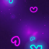 Abstract Gaming Symbol with Cosmic Nebula Background Effects (Purple)