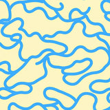 Arctic Cloud Drift Interlocking Wave Motif(Yellow)
