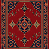 Dynasty Arabesque Symmetrical Botanical Artisan(Red)