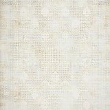 Ivory & Cream Geo Weave Distressed Texture Neutral Home Decor(Beige)