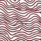 Stylish Abstract Wavy Stripe Comfy Modern Throw(Maroon)
