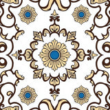 Classical Ornate Flourish Elegant Swirl Timeless(Brown)
