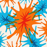 Porto Abstract Watercolor Splash Mediterranean Artistic Flow(Orange)