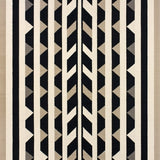 Foldable Plastic Straw Featuring Geometric Chevron Design(Beige)