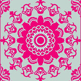 Luxurious Medallion Swirl Decorative Floor Accent(Pink)