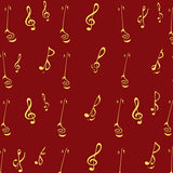 Rhythmic Jazz Notation Elegant Flooring Enhancement(Red)