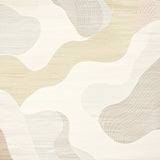 Abstract Cream Swirl Area Modern Neutral Floor Art(Beige)